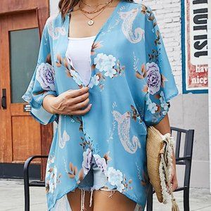 Floral Kimono / Swim Coverup